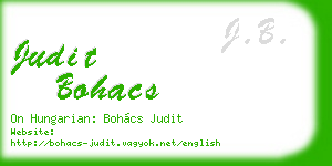 judit bohacs business card